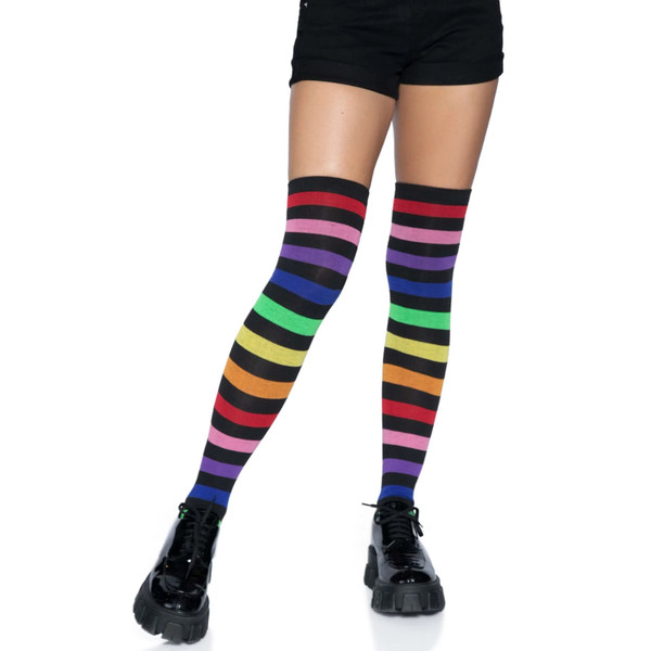 Leg Avenue 6927 Aurora Rainbow Thigh High Socks