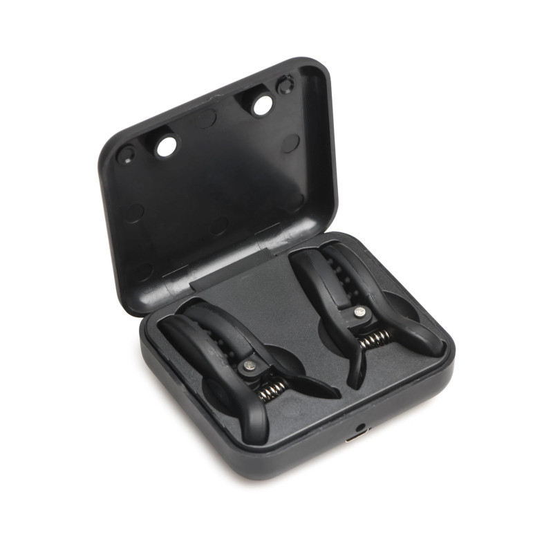 Master Series Dark Grip Vibrating Nipple Clamps Master Series Dark Grip Vibrating Nipple Clamps