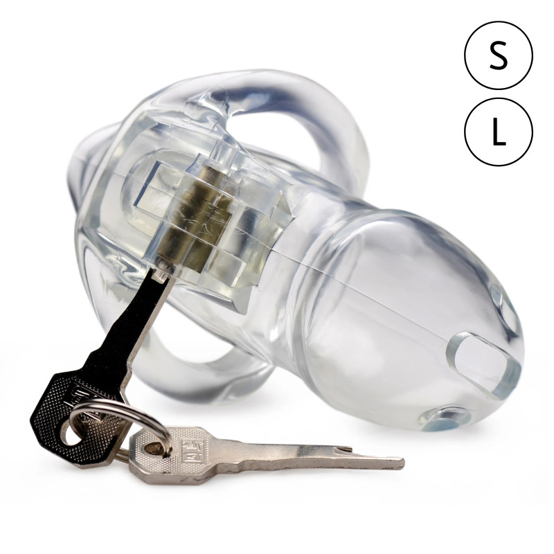 Master Series Clear Captor Chastity Cage Master Series Clear Captor Chastity Cage