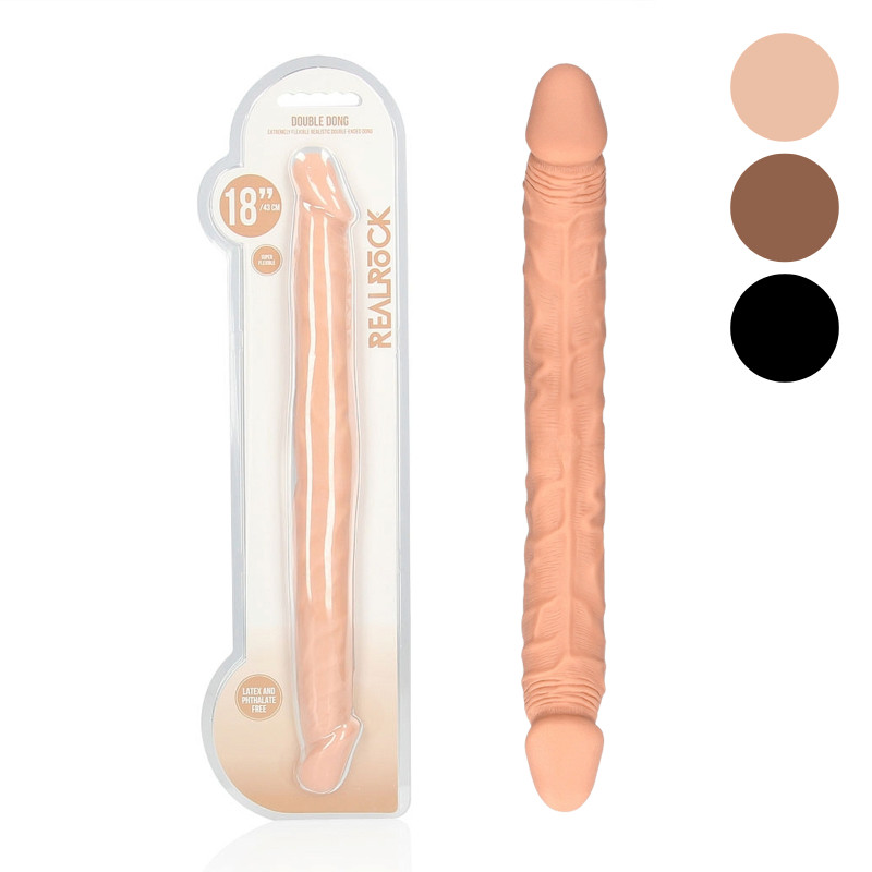 Realrock Realistic Double Dildo 18" Realrock Realistic Double Dildo 18"