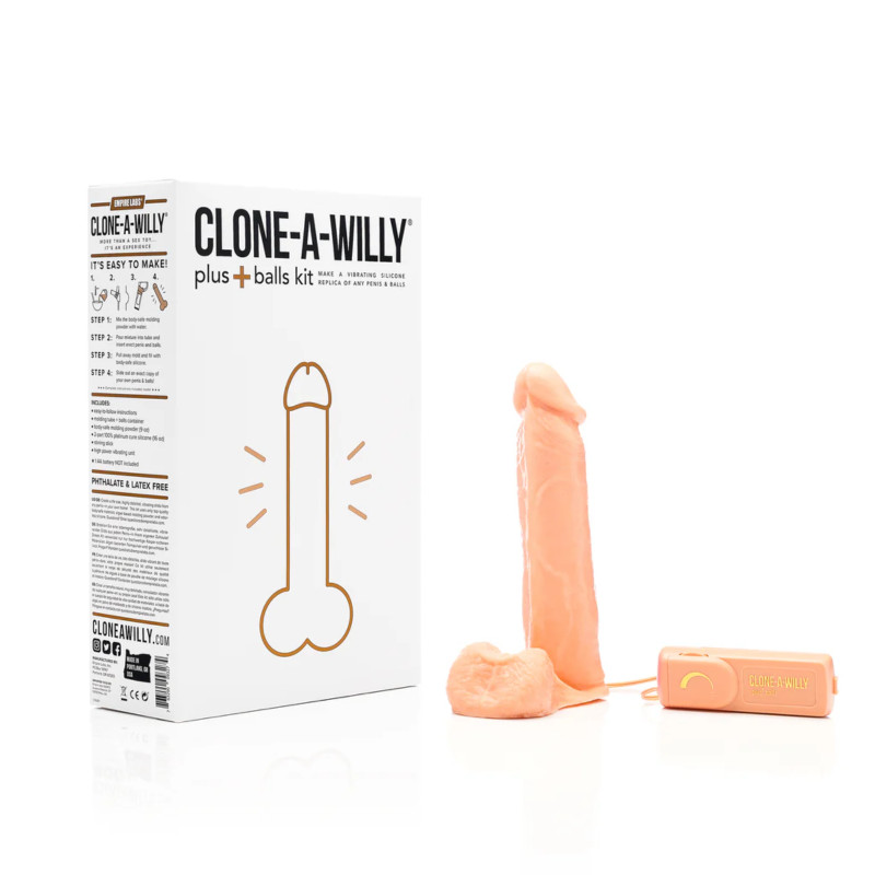 Clone A Willy Plus Balls Kit Light Skin Tone Clone A Willy Plus Balls Kit Light Skin Tone