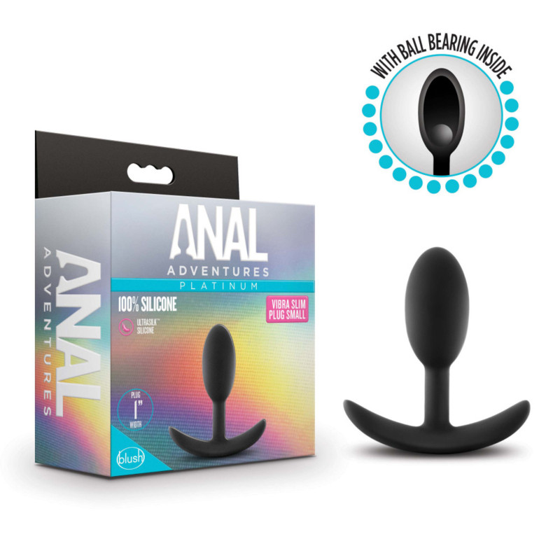 Anal Adventures Platinum Vibra Plug Slim