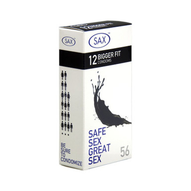 Sax Condoms 56mm Bigger Fit