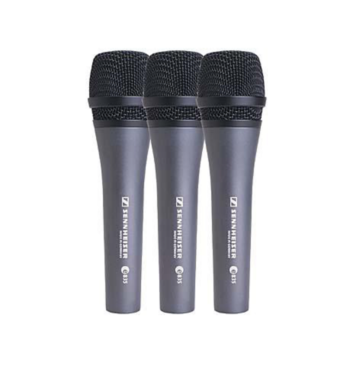 Sennheiser e835-S Dynamic Switched Microphone 3-Pack