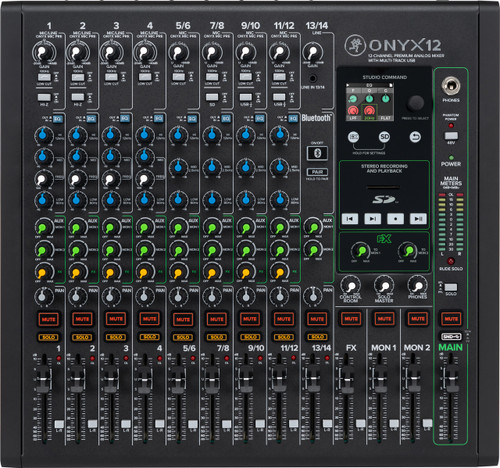 Mackie Onyx12 12-channel Analog Mixer with Multi-Track USB demo