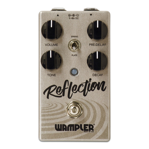 Wampler Reflection spring and plate reverb guitar effect pedal