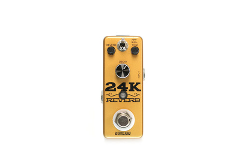 Outlaw 24K 3-mode Reverb guitar effects pedal