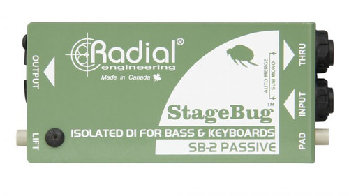 Radial Stagebug-2 SB-2 Passive DI for bass, acoustic and keyboard
