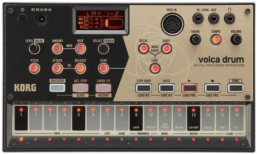 Korg Volca Drum Physical Modeling Drum Synthesizer open box demo