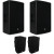 2 Yamaha DZR10-D 10" Powered Loudspeakers10 with Dante, Black with covers