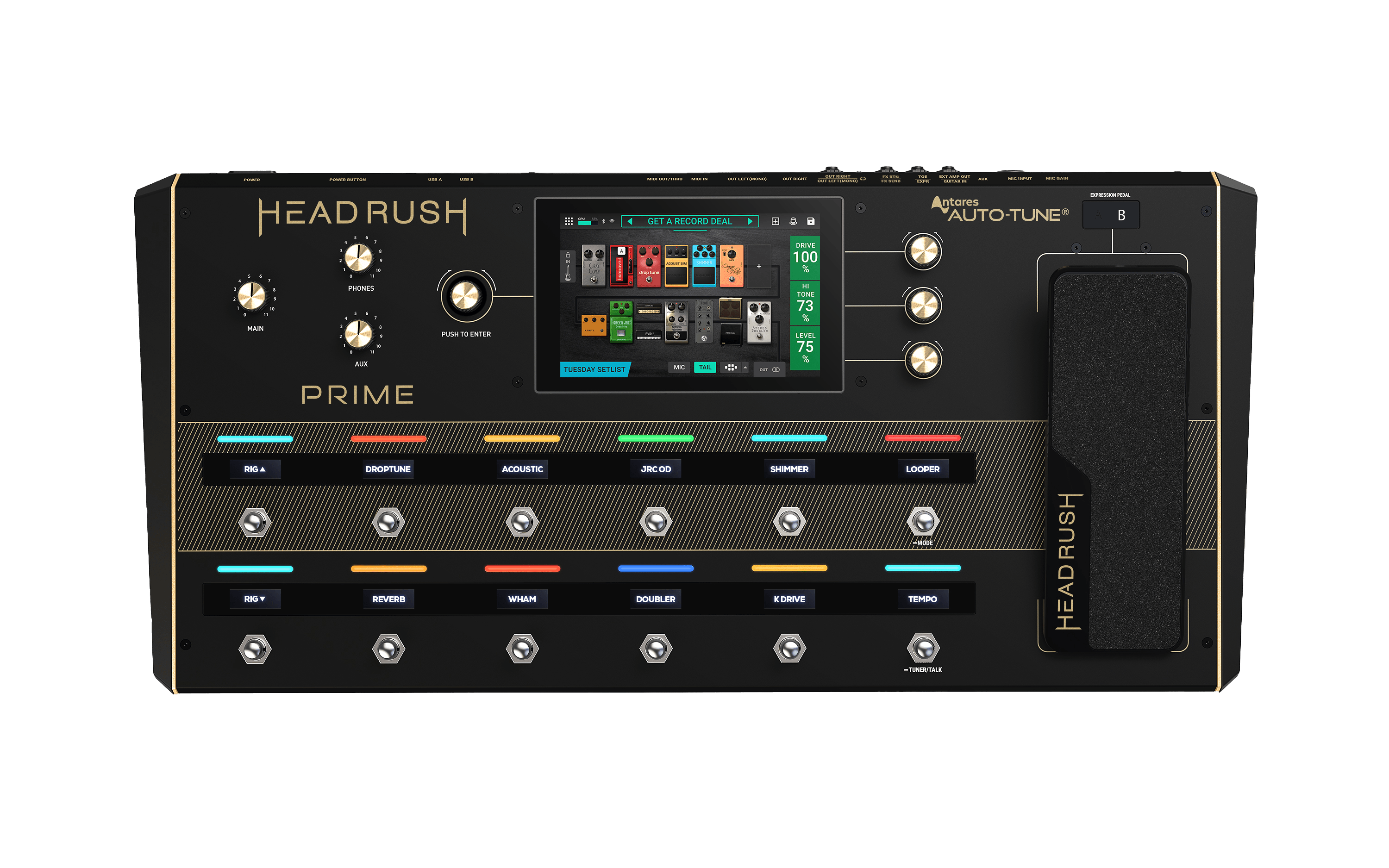 HeadRush Prime Multi-FX Guitar Pedal with Amp Modeler and