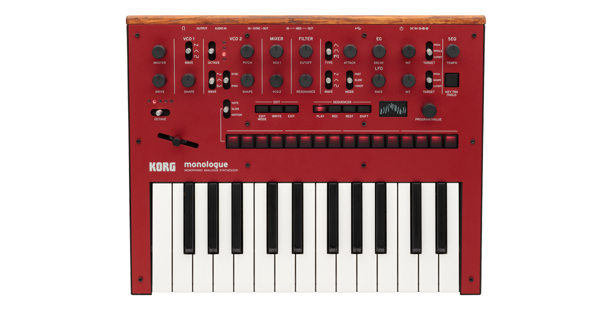 鍵盤楽器 KORG monologue RED Korg monologue Analog Synthesizer Red - AudioProCT
