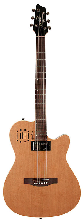 Godin A6 Ultra Natural SG Electric Acoustic guitar with gig