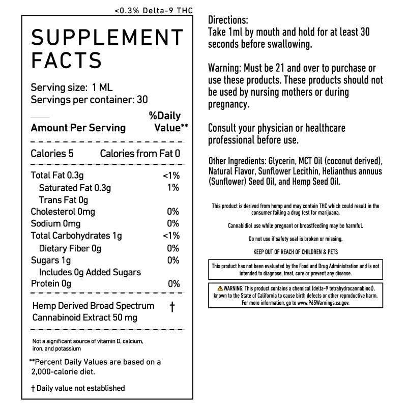 Broad Spectrum CBD Oil - 1500mg | Green Roads
