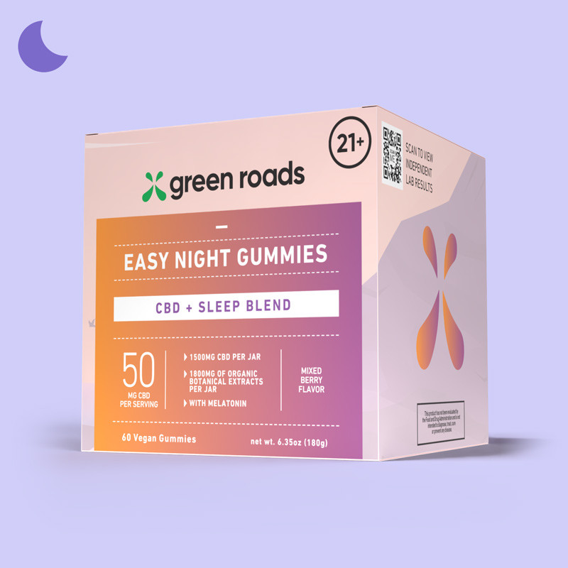 Easy Night CBD Gummies - (60ct) 1500mg | Green Roads
