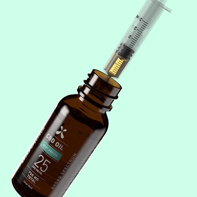 Broad Spectrum CBD Oil - (750mg) - Mint Breeze | Green Roads