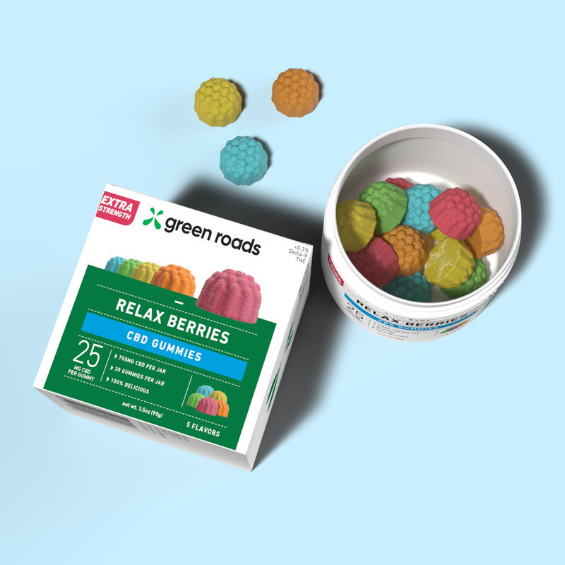Extra Strength CBD Relax Berries - 750mg | Green Roads