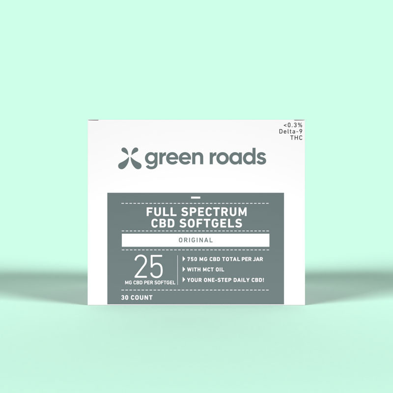 Full Spectrum CBD Softgels - 750mg - (30ct) | Green Roads