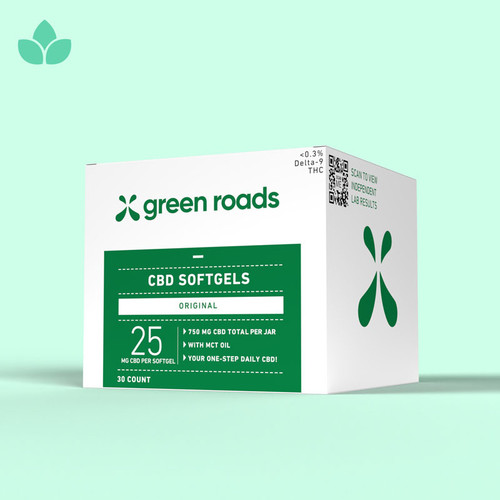 Full Spectrum CBD Softgels - 750mg - (30ct) | Green Roads