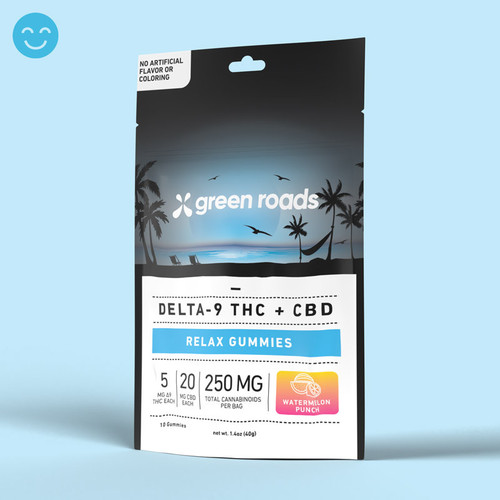 Raspberry Haze THC & CBD Relax Gummies 10ct 250mg