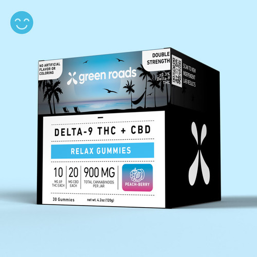 Strawberry Sunset THC & CBD Relax Gummies 30ct 900mg