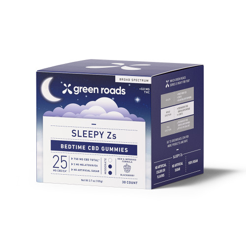 Green Roads CBD Sleepy Zs gummies with melatonin