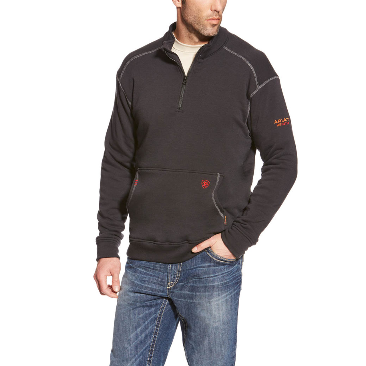 Ariat | FR Polartec 1/4 Zip Fleece | Black - FR Clothing & Supply