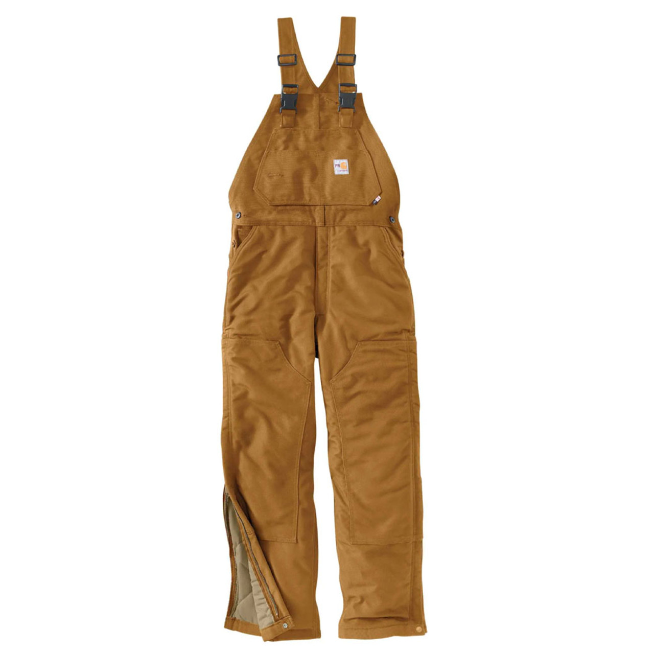 Carhartt | FR Duck Bib Lined Overall | Carhartt Brown