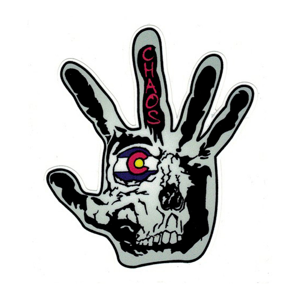 CO Chaos Hand Sticker - FR Clothing & Supply