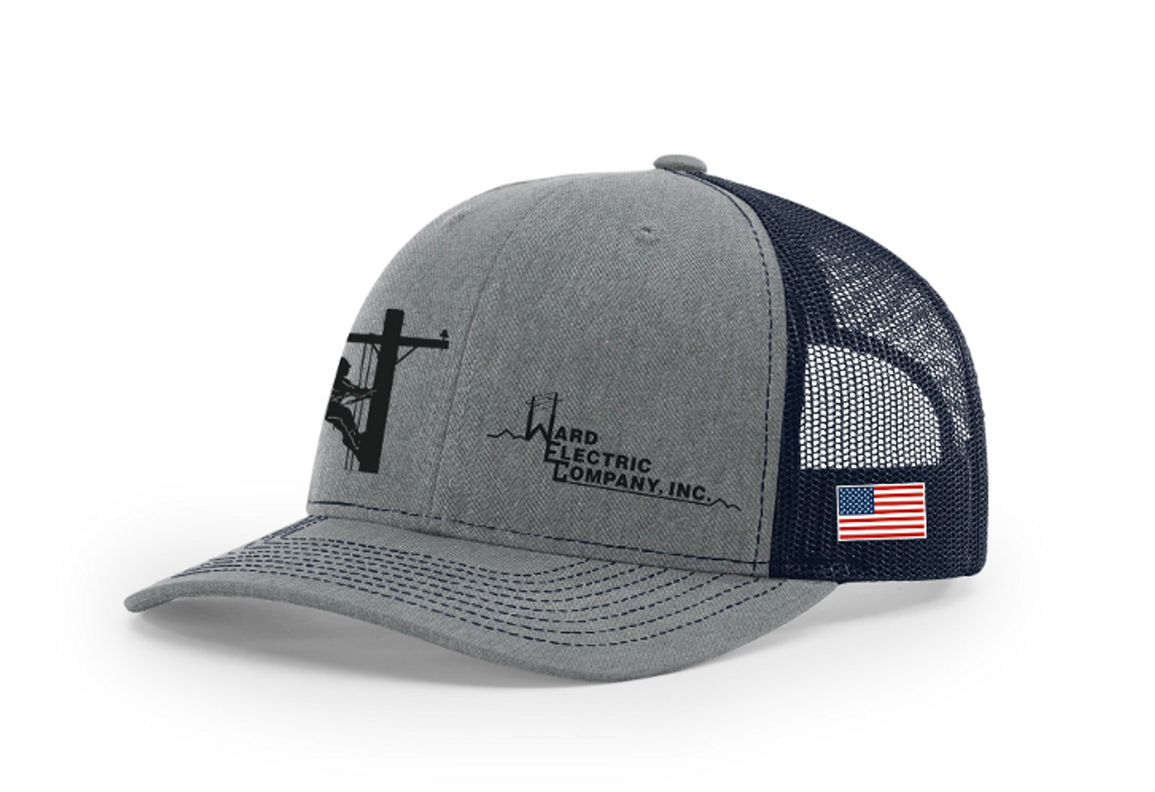 Richardson | WEC Customized Trucker Hat | Heather Grey/Navy