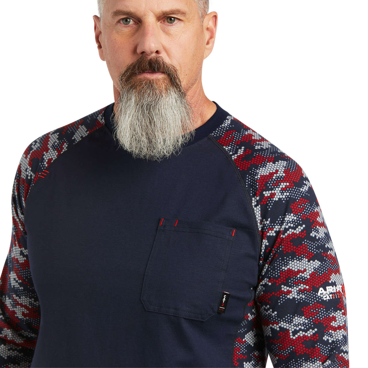 ARIAT Men's MNS RTR Chmy RTR Long Sleeve Shirt - Casual Western Style Work Shirt, Slim Fit