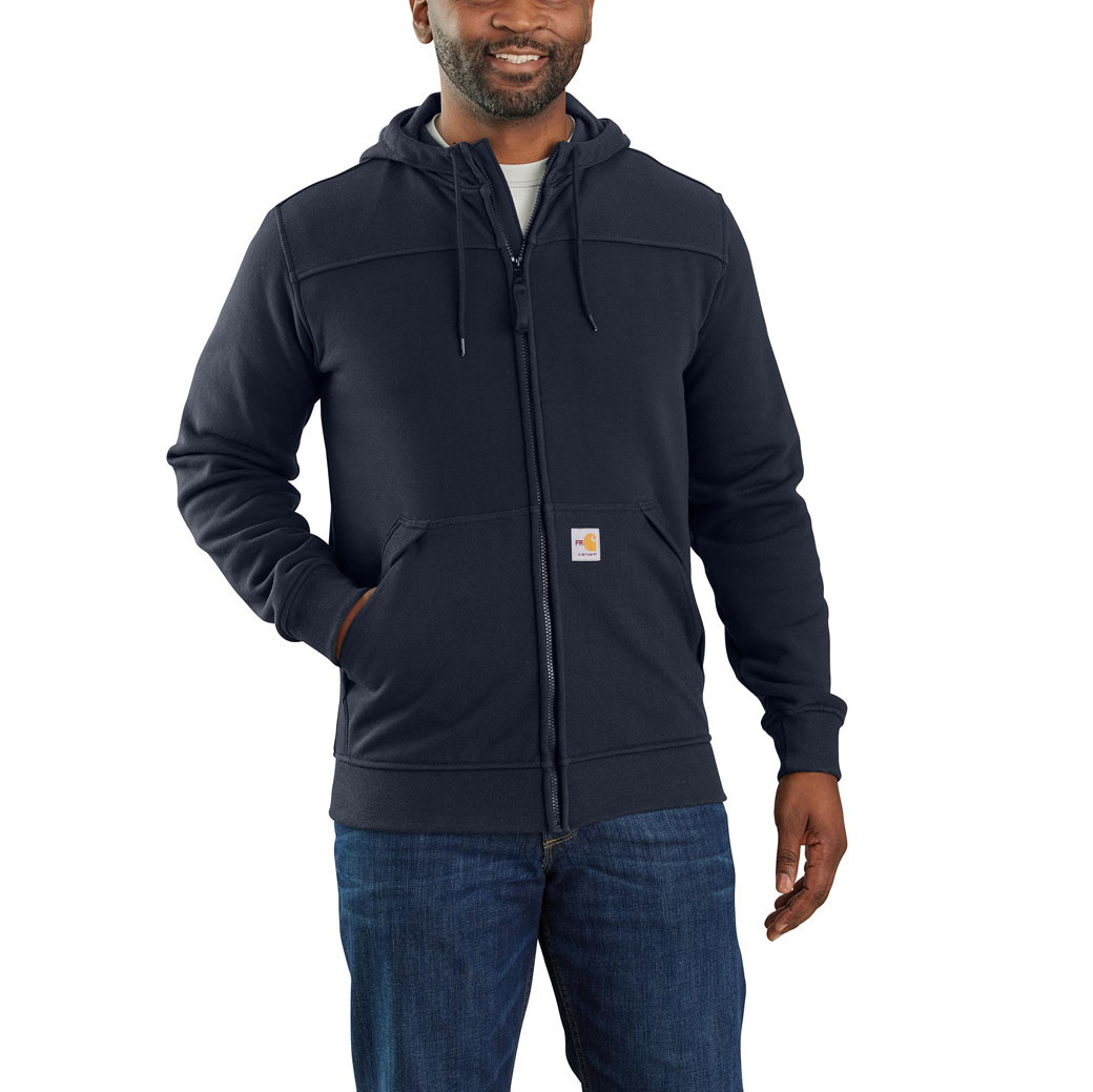 Carhartt FR Rain Defender Fleece Jacket Navy FR Clothing
