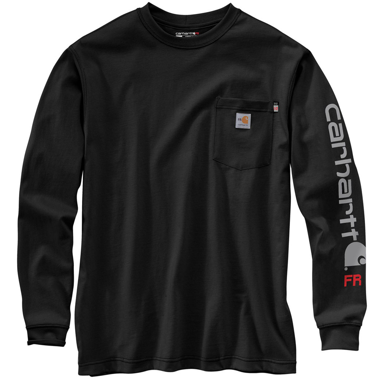 Carhartt | FR Force Lightweight LS Logo Graphic T-Shirt | Black