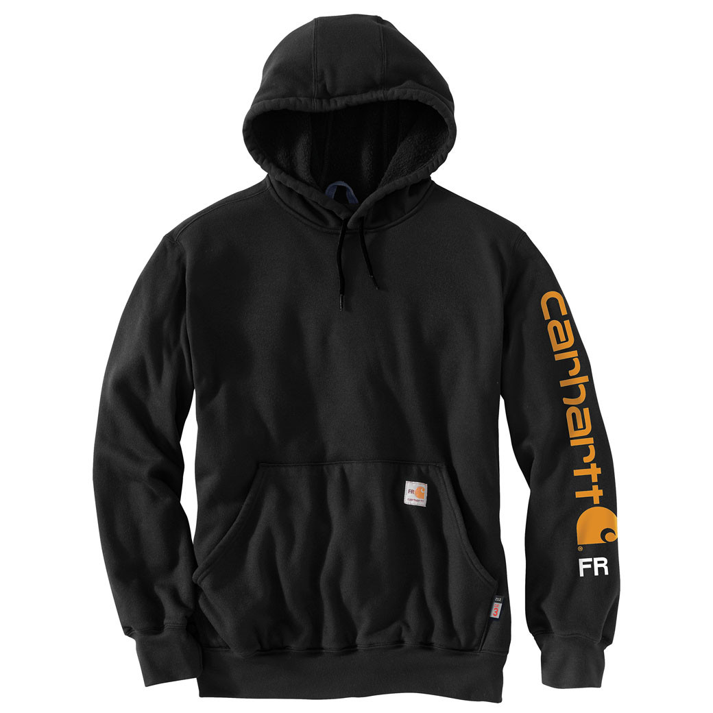 Carhartt FR Force MW Logo Sleeve Graphic Sweatshirt Black