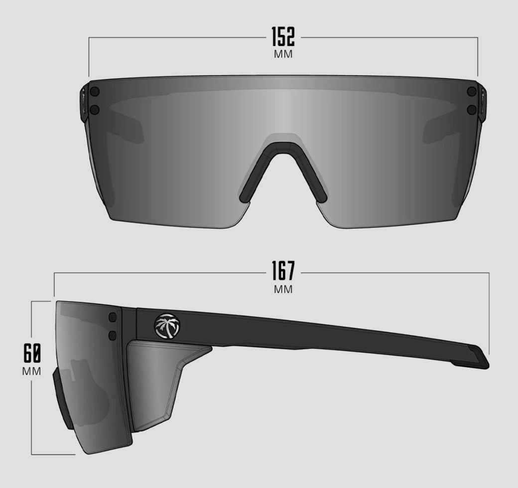 Heatwave | Performance XL Lazer Face Z87+ Safety Glasses | Black