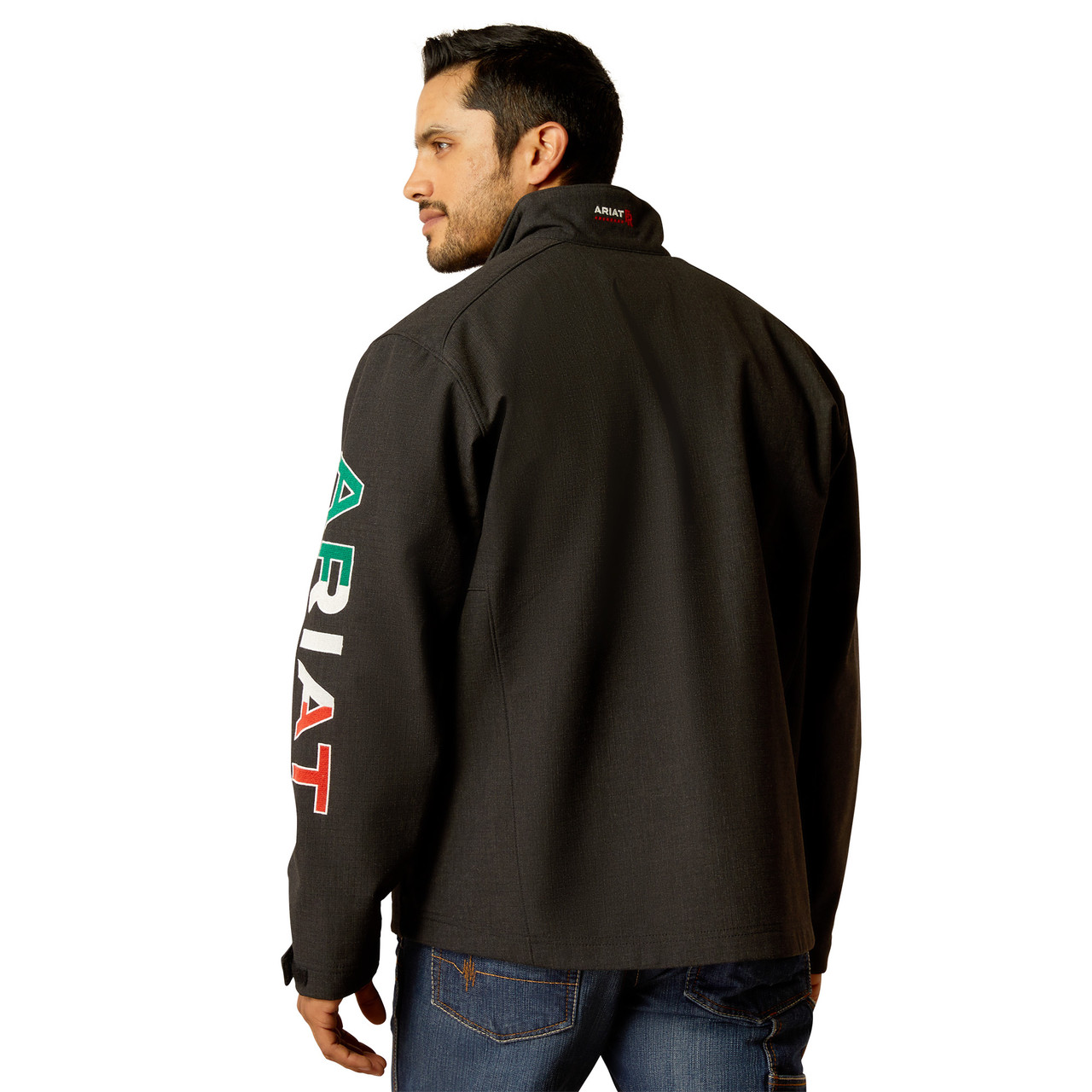 Ariat FR Team Logo Softshell Jacket Black/Mexico FR Clothing1