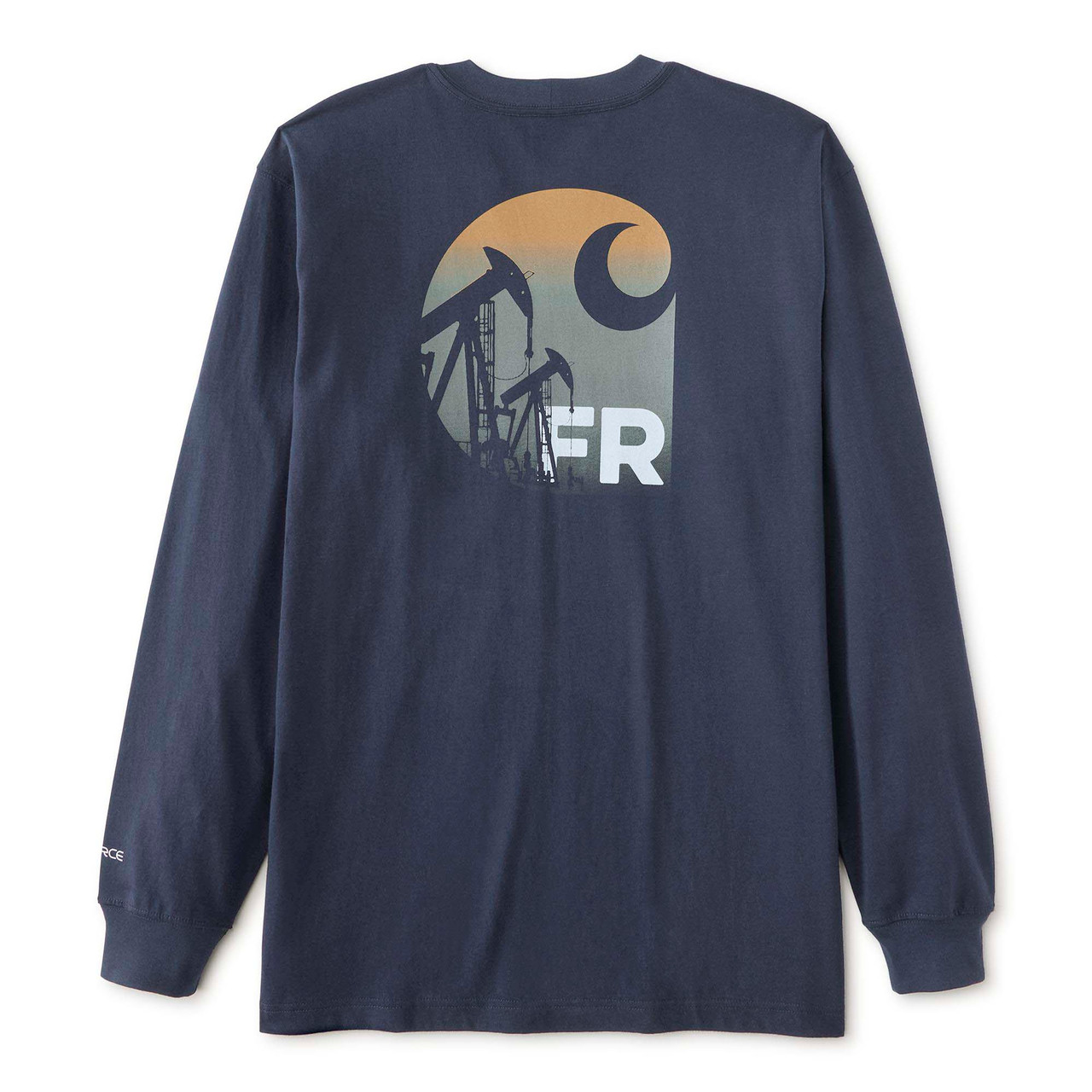 IRATE Tシャツ Lサイズ nyhc Carhartt | FR Force Irvine LS Oil Rig T- Shirt | Dark Navy - FR