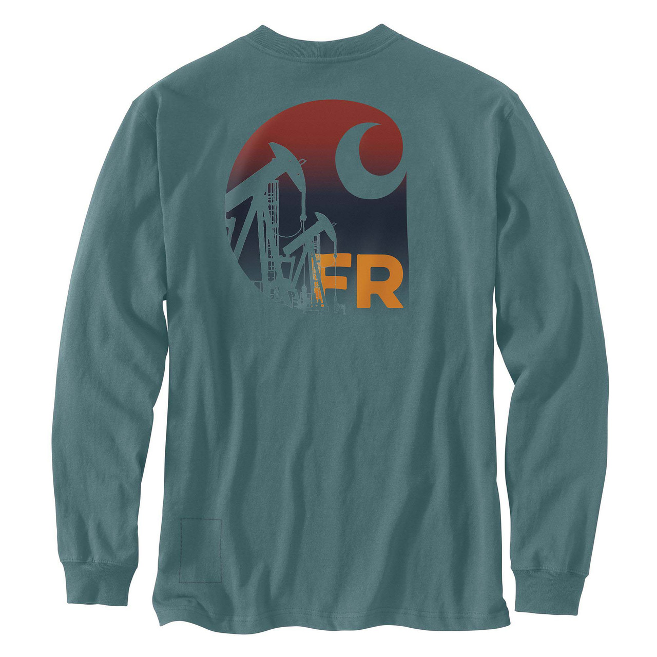 Carhartt | FR Force Irvine LS Oil Rig T- Shirt | Sea Pine - FR
