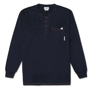 Rasco FR Navy Henley T-Shirt
