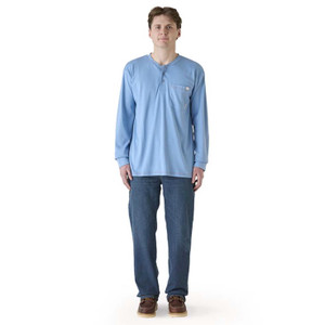 Rasco | FR Henley T-Shirt | Work Blue