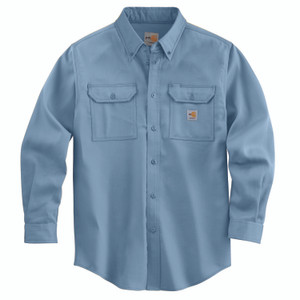 Carhartt | FR Lightweight Twill Shirt | Medium Blue Carhartt | FR Lightweight Twill Shirt | Medium Blue