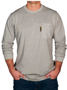 Benchmark | FR Long Sleeve FR T-Shirt | Light Grey Benchmark | FR Long Sleeve FR T-Shirt | Light Grey