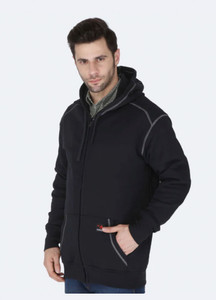 Forge | FR Zip-Up Hoodie with Contrast Stitching | Black Forge | FR Zip-Up Hoodie with Contrast Stitching | Black