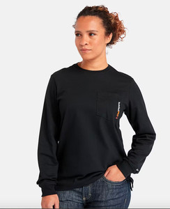 Timberland PRO | Women's FR Cotton Core Pocket Tee | Black Timberland PRO | Women's FR Cotton Core Pocket Tee | Black