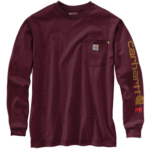 Carhartt | FR Force Lightweight LS Logo Graphic T-Shirt | Port Carhartt | FR Force Lightweight LS Logo Graphic T-Shirt | Port