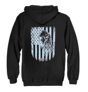 Rasco | FR Zip Up Graphic Hoodie | Black