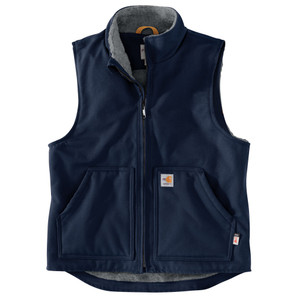 Carhartt | FR Duck Sherpa Lined Vest | Navy Carhartt | FR Duck Sherpa Lined Vest | Navy