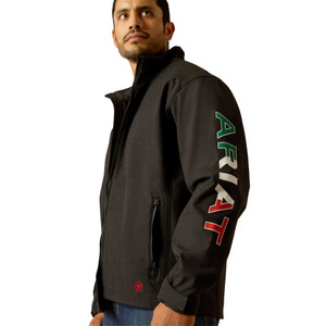 Ariat | FR Team Logo Softshell Jacket | Black/Mexico Ariat | FR Team Logo Softshell Jacket | Black/Mexico