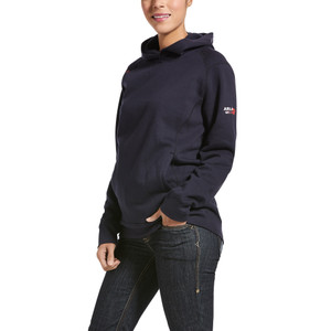 Ariat | Women's FR Rev Pullover Hoodie | Navy Ariat | Women's FR Rev Pullover Hoodie | Navy
