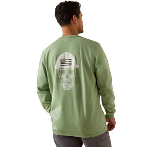 Ariat | FR Roughneck Skull Logo LS T-Shirt | Loden Frost Ariat | FR Roughneck Skull Logo LS T-Shirt | Loden Frost